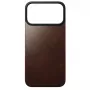 Nomad Modern Leather Back Case für Apple iPhone 17 Pro Max, MagSafe-kompatibel, Vollnarben-Horween-Leder, Rustic Brown