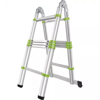 FIELDMANN FZZ 4003 Teleskopleiter 3,2 m, Stufen 1,6 m