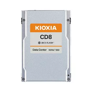 Kioxia CD8-V Series KCD81VUG12T8 12,8 TB SSD, 2,5-Zoll U.2 (15 mm) NVMe Gen4, Rechenzentrum, gemischte Nutzung, 3 DWPD
