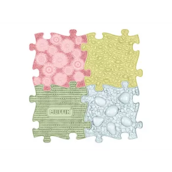 Muffik Orthopädische Sensorik-Matte Set 4-in-1 Mittel 4 Puzzle Sensorik-Matten MFK-094