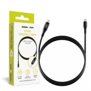 Mobile Origin 100W Display Cab USB-C auf USB-C CB2 1,5m