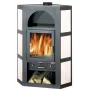 Lahti Ceramica Einbau-Elektrobackofen 71L Energieklasse A 9 Funktionen Schwarz/Edelstahl