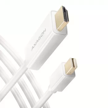 AXAGON Mini DisplayPort auf HDMI Adapterkabel 4K/30 Hz 1,8 m Weiß