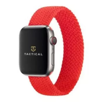 Taktisches geflochtenes Armband für Watch 1/2/3/4/5/6/7/SE 42/44/45mm Größe M Rot