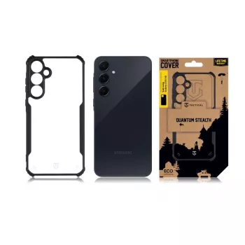 Tactical Back Cover Quantum Stealth Galaxy A35 5G Transparent/Schwarz