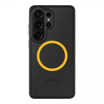 Taktische Rückseitenabdeckung MagForce Hyperstealth 2.0 für Samsung Galaxy S26 Ultra, Schwarz/Gelb