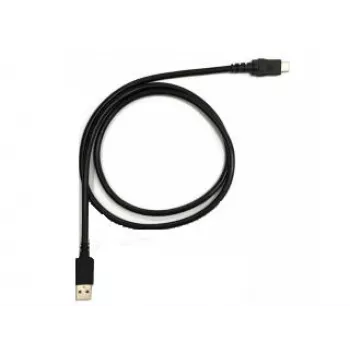 Zebra EVM USB-C auf USB-A Kommunikations- und Ladekabel, 1 m, Schwarz