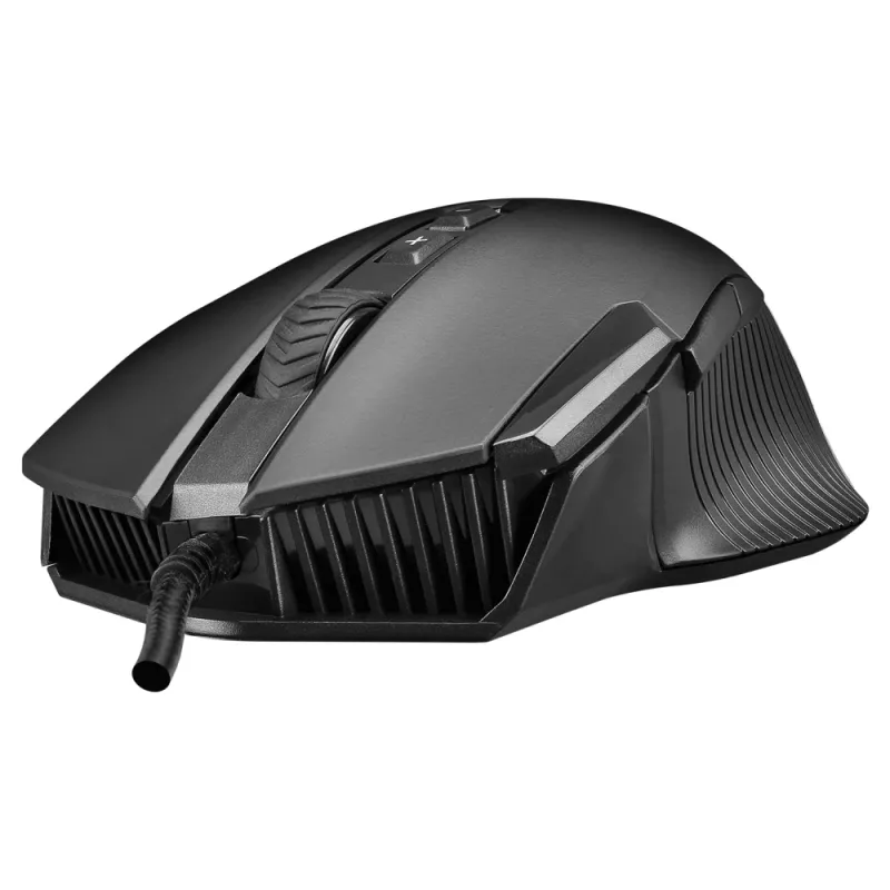 Rampage Comfort Gaming Mouse, programmierbar, 12800 DPI RGB, Schwarz