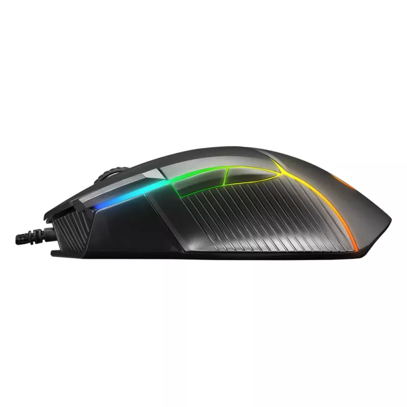 Rampage Comfort Gaming Mouse, programmierbar, 12800 DPI RGB, Schwarz