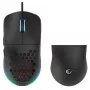 Rampage BLINK Kabelgebundene USB-Gaming-Maus, 12800 DPI, RGB, Optischer Sensor, Schwarz