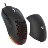 Rampage BLINK Kabelgebundene USB-Gaming-Maus, 12800 DPI, RGB, Optischer Sensor, Schwarz