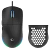 Rampage BLINK Kabelgebundene USB-Gaming-Maus, 12800 DPI, RGB, Optischer Sensor, Schwarz