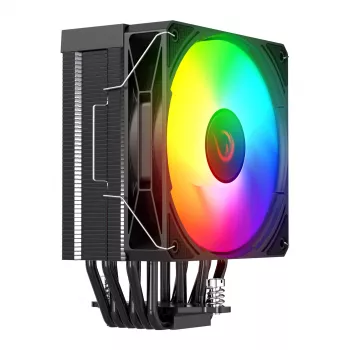 Rampage Octagon C70 CPU-Kühler LGA1700/AM5 LCD Lüfter Infinity 120mm ARGB Schwarz
