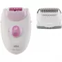 Braun Silk-epil 3 SE3-031 Epilator Weiß/Rosa
