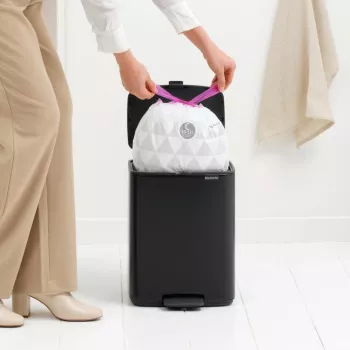 Brabantia Bo Pedal Bin 12 Liter Matt Schwarz (238000)