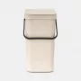 Brabantia Sort & Go Mülleimer Soft Beige 12 L (251726)