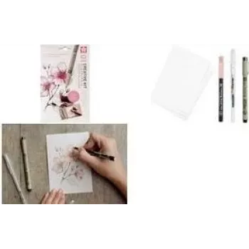 Sakura Cherry Blossom Zeichenstift-Set Schwarz 6-teilig