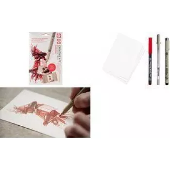 Sakura Samurai Zeichenset Schwarz 6 Stifte