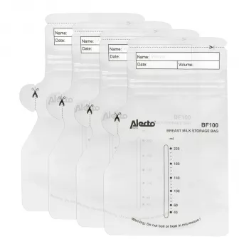 Alecto Muttermilch-Aufbewahrungsbeutel 220 ml, 100 Stück (BF-100)