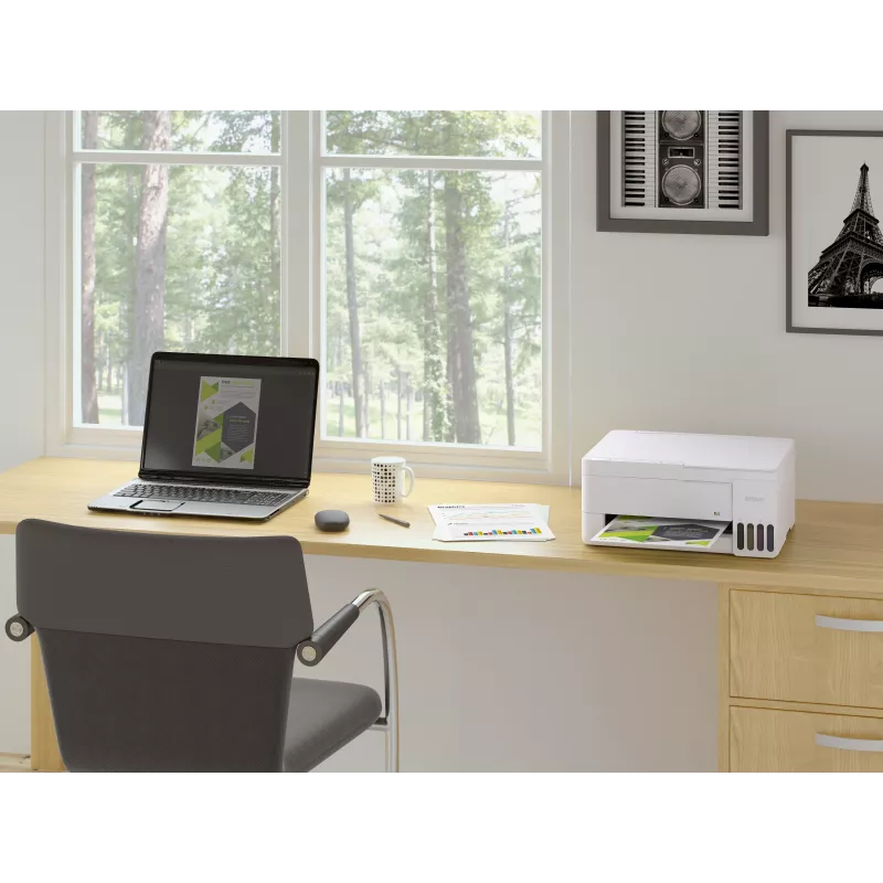 Epson EcoTank L3356 Multifunktions-Tintenstrahldrucker, Farbe, A4, 33 ppm, USB, Wi-Fi, Weiß