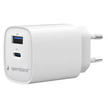 Gembird TA-UC-1A1C-PD45-01-W 45W USB-C PD Netzteil Weiß