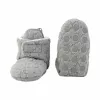 Lodger Fleece Drizzle Baby Booties mit rutschfester Sohle Grau 6-12 Monate