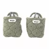 Lodger Polar Fleece Baby Slipper Booties mit rutschfester Sohle, Salbeigrün (Elm), 6-12 Monate