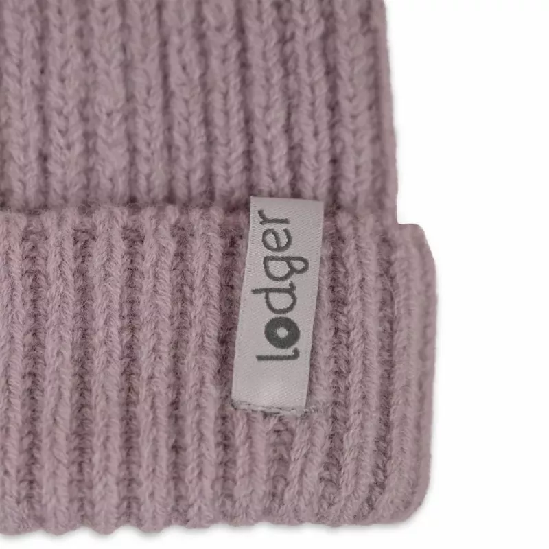Lodger 100% Merino Wolle Baby-Mütze Rosarot 6-12 Monate