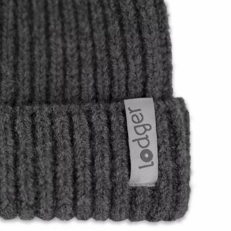 Lodger 100% Merino Wool Baby Hat Graphite Pigeon 6-12m