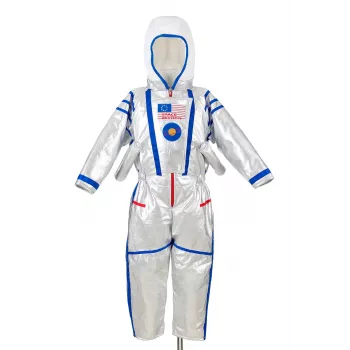 Souza! Astronauten-Kostüm Overall Silber 5–7 Jahre
