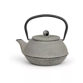 Bredemeijer Teekanne Jang 0,8L Gusseisen Grau mit Edelstahl-Teefilter 153022