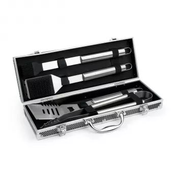 Leopold Vienna 4-teiliges BBQ-Werkzeugset im Aluminiumkoffer LV311000