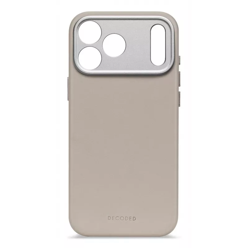 Decoded Leder-Rückseitenhülle für iPhone 17 Pro Max MagSafe-kompatibel Solid Clay