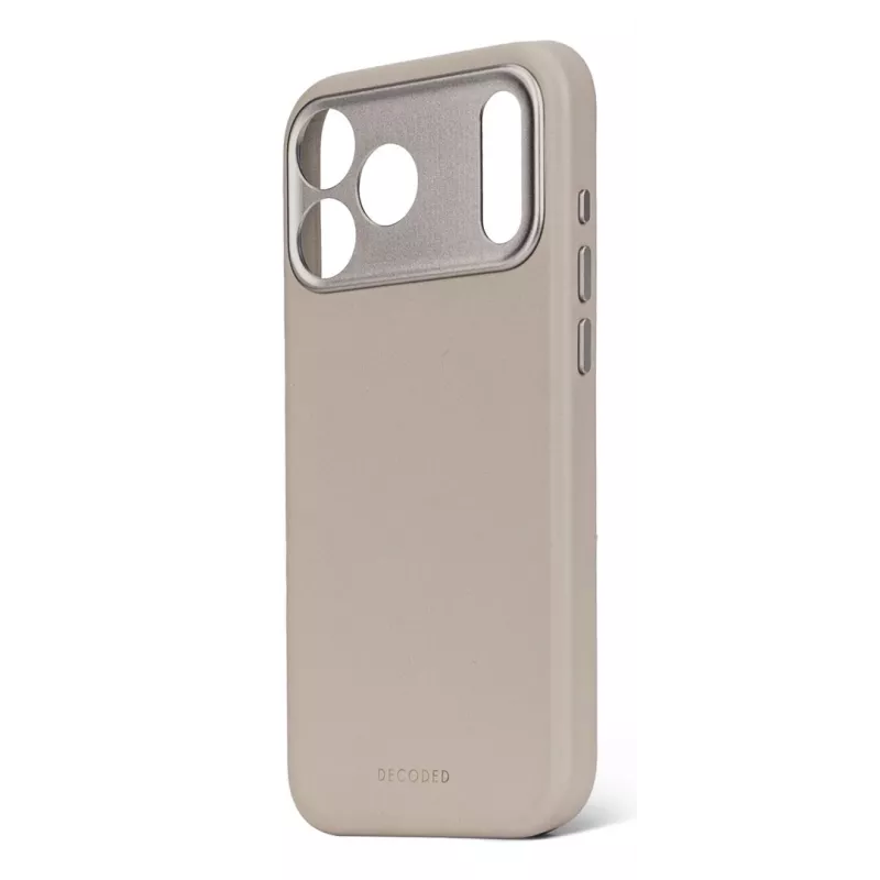 Decoded Leder-Rückseitenhülle für iPhone 17 Pro Max MagSafe-kompatibel Solid Clay
