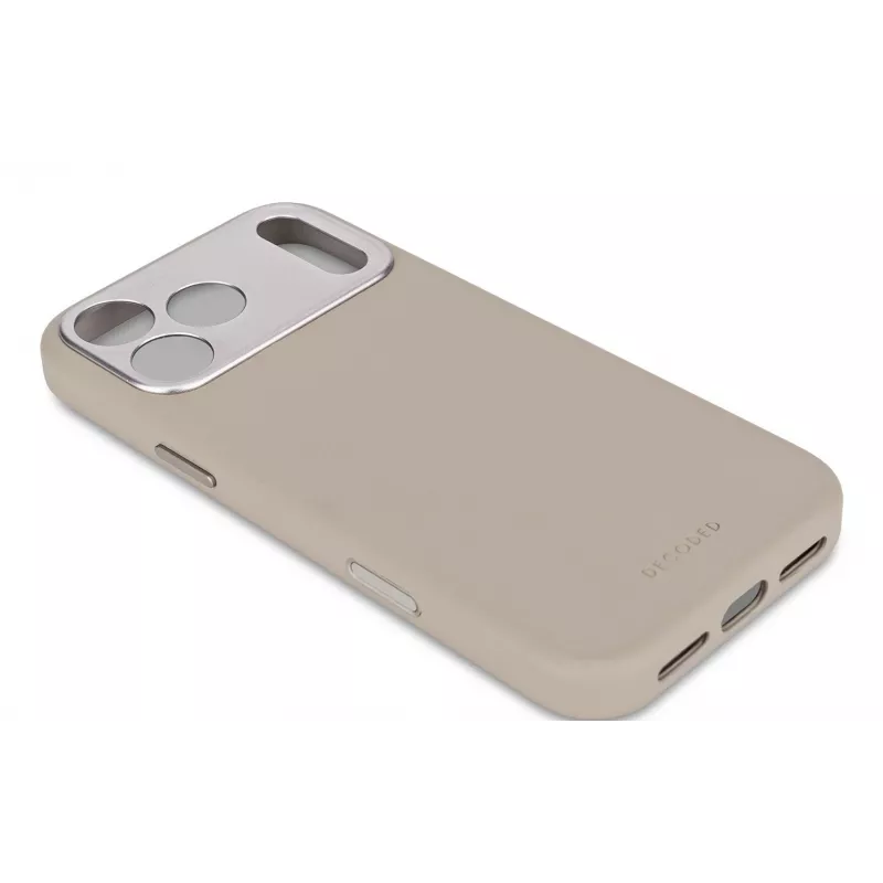 Decoded Leder-Rückseitenhülle für iPhone 17 Pro Max MagSafe-kompatibel Solid Clay