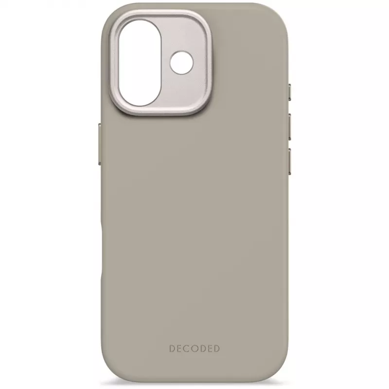 Decoded AntiMicrobial Silicone Back Cover für iPhone 17 MagSafe-kompatibel Soft Taupe