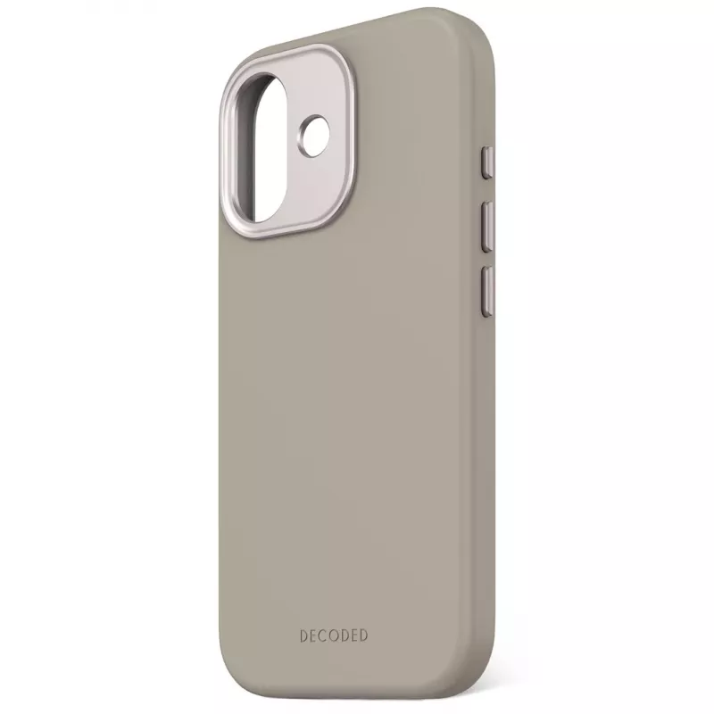 Decoded AntiMicrobial Silicone Back Cover für iPhone 17 MagSafe-kompatibel Soft Taupe