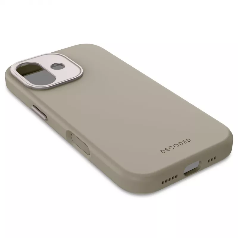 Decoded AntiMicrobial Silicone Back Cover für iPhone 17 MagSafe-kompatibel Soft Taupe