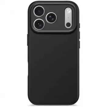 Decoded AntiMicrobial Silicone Back Cover für iPhone 17 Pro mit MagSafe (Phantom Black)
