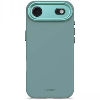 Decoded AntiMicrobial Silicone Backcover für iPhone 15 Pro Max, Retro Blue