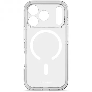 Decoded DropTec Transparente Rückseitenabdeckung für Apple iPhone 17 Pro mit MagSafe