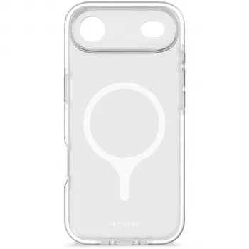 Decoded DropTec Transparente Rückseitenabdeckung für iPhone 17 Air, weißer Rahmen