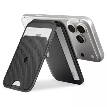 SPIGEN S314-2 Slim Fold Tripod MagSafe Universal Magnetic Card Holder Black