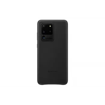 Samsung Galaxy S20 Ultra Leder-Rückseite Schwarz