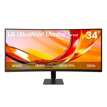 LG 34U601B-B.AEUQ 34-Zoll UltraWide WQHD 1800R Curved IPS Monitor, 120Hz, HDR10, AMD FreeSync Premium