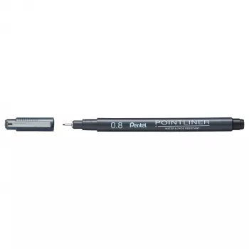 Pentel Pointliner Fineliner Black 0,8 mm