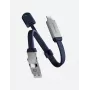 ENERGEA Sheath Key 2-in-1 USB-C auf USB-C/USB-A Kabel 15cm Blau 60W 480Mbps
