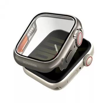 Skinarma Gado Pro Case für Apple Watch 44 mm, Titanium