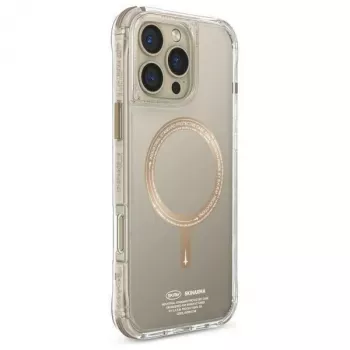SKINARMA Saido iPhone 16 Pro 6,3 Zoll Magnetic Charging Case Champagner