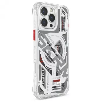 SKINARMA Ekho Case für iPhone 16 Pro 6,3 Zoll Magnetic Charging Clear